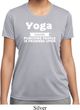 Yoga Cause Punching People is Frowned Upon Ladies Dry Wicking Shirt