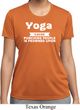 Yoga Cause Punching People is Frowned Upon Ladies Dry Wicking Shirt