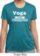 Yoga Cause Punching People is Frowned Upon Ladies Dry Wicking Shirt