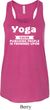 Yoga Cause Punching People is Frowned Upon Ladies Flowy Racerback Tank