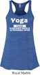Yoga Cause Punching People is Frowned Upon Ladies Flowy Racerback Tank