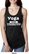Yoga Cause Punching People is Frowned Upon Ladies Ideal Tank Top
