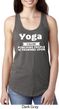Yoga Cause Punching People is Frowned Upon Ladies Ideal Tank Top