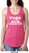 Yoga Cause Punching People is Frowned Upon Ladies Ideal Tank Top