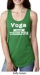 Yoga Cause Punching People is Frowned Upon Ladies Ideal Tank Top