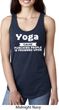 Yoga Cause Punching People is Frowned Upon Ladies Ideal Tank Top