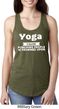 Yoga Cause Punching People is Frowned Upon Ladies Ideal Tank Top