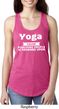 Yoga Cause Punching People is Frowned Upon Ladies Ideal Tank Top