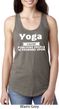Yoga Cause Punching People is Frowned Upon Ladies Ideal Tank Top