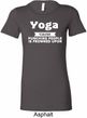 Yoga Cause Punching People is Frowned Upon Ladies Longer Length Shirt