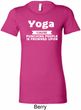 Yoga Cause Punching People is Frowned Upon Ladies Longer Length Shirt