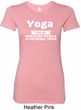 Yoga Cause Punching People is Frowned Upon Ladies Longer Length Shirt