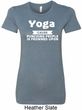 Yoga Cause Punching People is Frowned Upon Ladies Longer Length Shirt