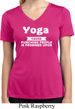 Yoga Cause Punching People is Frowned Upon Ladies Moisture Dry V-neck