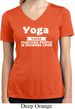 Yoga Cause Punching People is Frowned Upon Ladies Moisture Dry V-neck