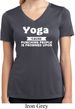 Yoga Cause Punching People is Frowned Upon Ladies Moisture Dry V-neck