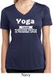 Yoga Cause Punching People is Frowned Upon Ladies Moisture Dry V-neck
