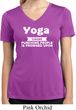 Yoga Cause Punching People is Frowned Upon Ladies Moisture Dry V-neck