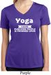 Yoga Cause Punching People is Frowned Upon Ladies Moisture Dry V-neck