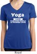 Yoga Cause Punching People is Frowned Upon Ladies Moisture Dry V-neck