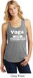 Yoga Cause Punching People is Frowned Upon Ladies Racerback Tank Top