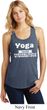 Yoga Cause Punching People is Frowned Upon Ladies Racerback Tank Top