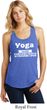 Yoga Cause Punching People is Frowned Upon Ladies Racerback Tank Top