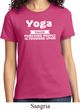 Yoga Cause Punching People is Frowned Upon Ladies Shirt
