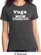 Yoga Cause Punching People is Frowned Upon Ladies Shirt