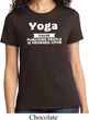 Yoga Cause Punching People is Frowned Upon Ladies Shirt