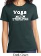 Yoga Cause Punching People is Frowned Upon Ladies Shirt