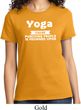Yoga Cause Punching People is Frowned Upon Ladies Shirt