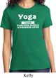 Yoga Cause Punching People is Frowned Upon Ladies Shirt