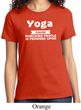 Yoga Cause Punching People is Frowned Upon Ladies Shirt