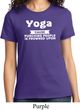 Yoga Cause Punching People is Frowned Upon Ladies Shirt