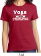 Yoga Cause Punching People is Frowned Upon Ladies Shirt