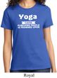 Yoga Cause Punching People is Frowned Upon Ladies Shirt
