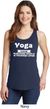 Yoga Cause Punching People is Frowned Upon Ladies Tank Top