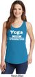 Yoga Cause Punching People is Frowned Upon Ladies Tank Top