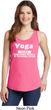 Yoga Cause Punching People is Frowned Upon Ladies Tank Top
