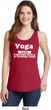 Yoga Cause Punching People is Frowned Upon Ladies Tank Top