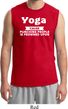 Yoga Cause Punching People is Frowned Upon Mens Muscle Shirt