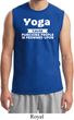 Yoga Cause Punching People is Frowned Upon Mens Muscle Shirt