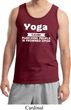 Yoga Cause Punching People is Frowned Upon Mens Tank Top