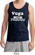 Yoga Cause Punching People is Frowned Upon Mens Tank Top