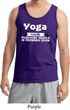 Yoga Cause Punching People is Frowned Upon Mens Tank Top