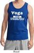 Yoga Cause Punching People is Frowned Upon Mens Tank Top