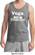 Yoga Cause Punching People is Frowned Upon Mens Tank Top