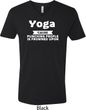 Yoga Cause Punching People is Frowned Upon Mens V-Neck Shirt
