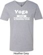 Yoga Cause Punching People is Frowned Upon Mens V-Neck Shirt